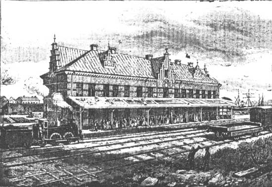 Stationshuset i Söderhamn 1886