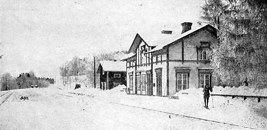 Nedansjö station year 1920