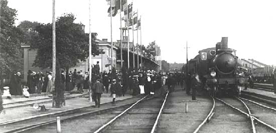 Nässjö station year 1914