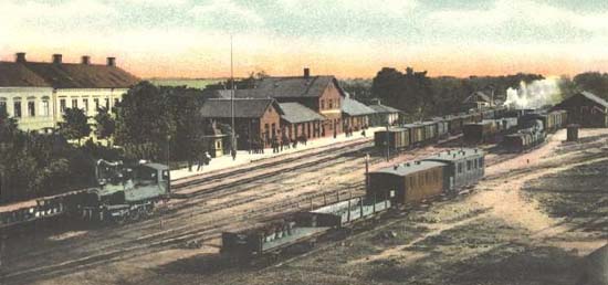 Hässleholm station year 1900