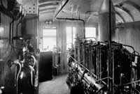 Engine room, diesel electric railcar OFWJ No. 3