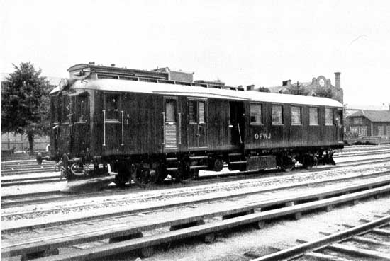 Diesel electric railcar OFWJ No. 3