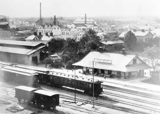 Gävle Södra station year 1910
