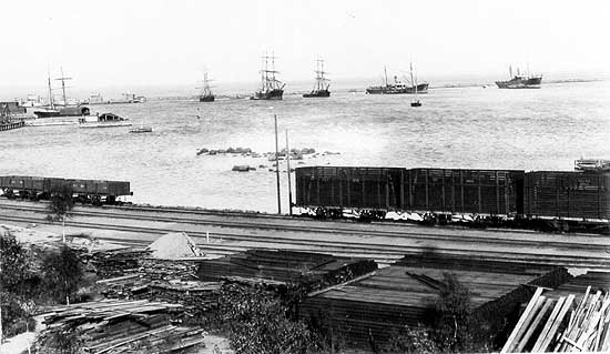 Harnäs harbour year 1890