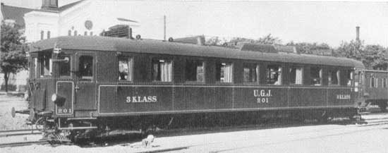UGJ rail motorcoach 201 year 1926
