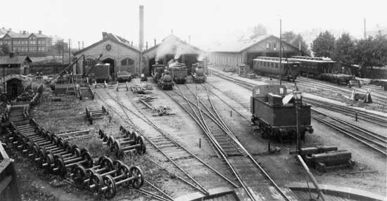 UGJ engineshed and workshops year 1907