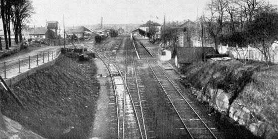 The yard at Vänersborg year 1923
