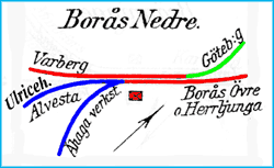 Drawing Borås Nedre year 1921