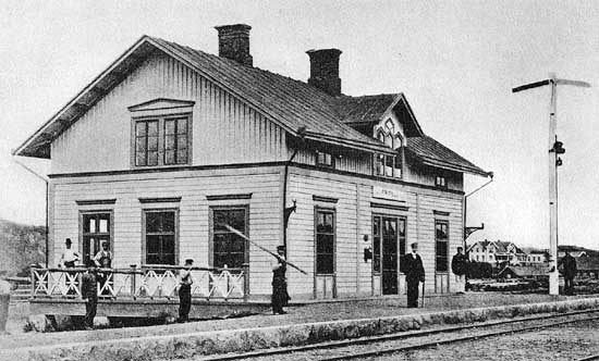 Fritsla station year 1880