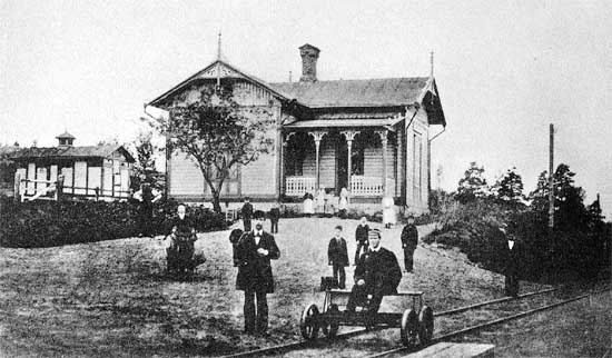 The oldest stationbuilding in Viskafors year 1880