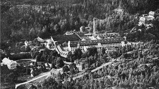 Rydboholms bolags spinneri och väveri vid Viskafors 1930
