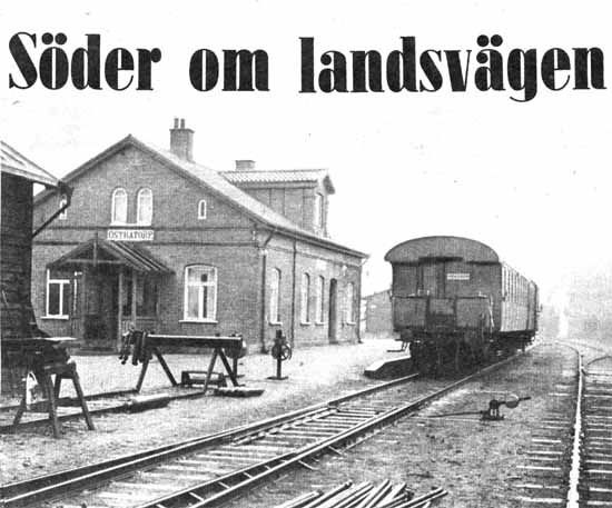 Stationshus och bangård i Östratorp strax innan nmamnändringen till Smygehamn