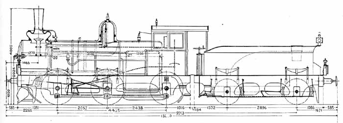 Ritning. Drawing H engines