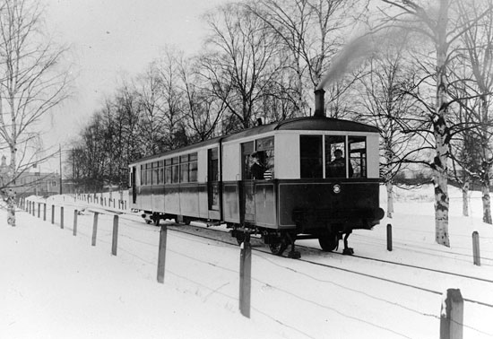 Sentinel ångvagn 5481 tillverkad för Gävle - Dala Järnväg 1924