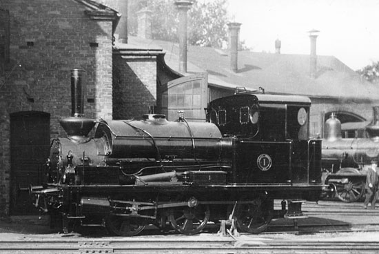 Robert Stephenson tillverkningsnummer 2117 levererat till Kalmar Järnväg 1873
