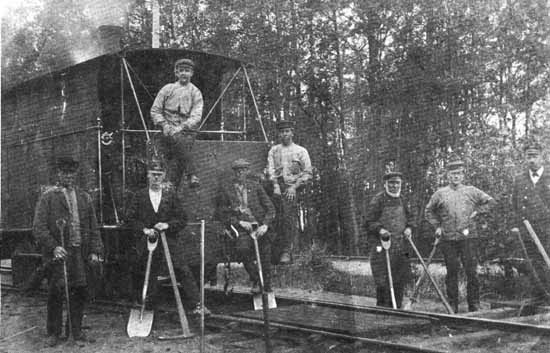 Marma - Sandarne Järnväg, MaSJ. Växlingsloket "NISSE" Byggt av Alexander Chaplin 1874