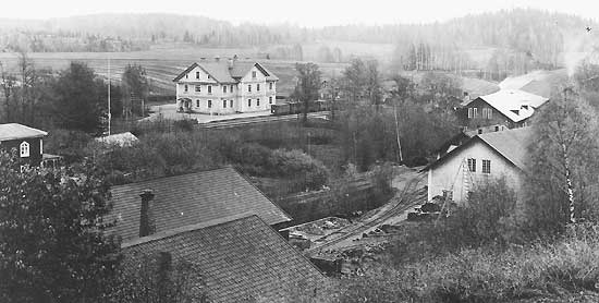 Skyllbergs station year 1900