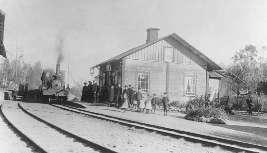 Ingelsby station year 1910