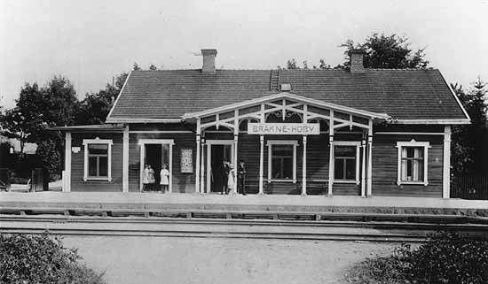 Bräkne-Hoby station year 1930