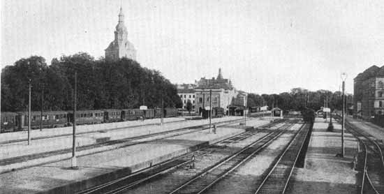 Kristianstad Passenger station year 1924