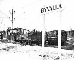 Byvalla, BLJ junction withe the Swedish State railways