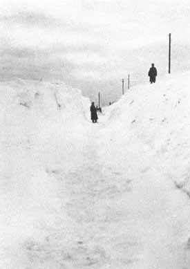 Snow hindrance February 1926