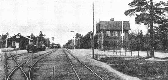 Tingstäde station around year 1924
