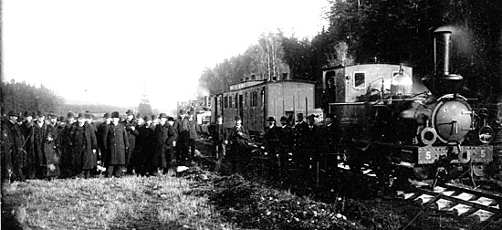 The rails put together at Ennaryd October 1905