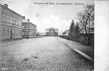 önköping Östra från gatusidan, Vintrergatan, 1910