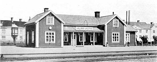 Kalmar Västra station year 1924