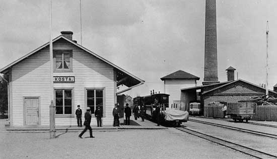 Kosta station year 1900