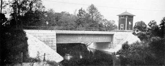 The bridge over Ljungbyån 1922