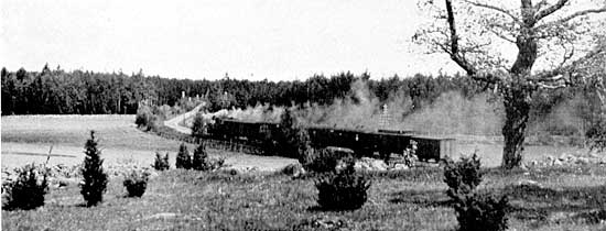 KTsJ linje at Värnanäs year 1924