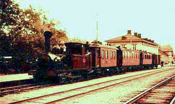 KURJ engine No. 6 at Köping station 1950