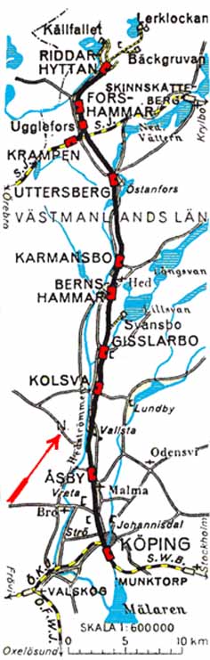 KURJ railway map