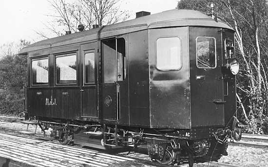 MÅJ steam railcar year 1910