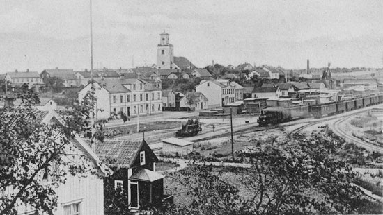Part of Mönsterås yard year 1905