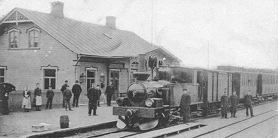 Bräkne- Hoby station year 1900