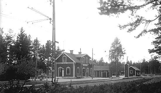 Älvan station omkring 1920.
