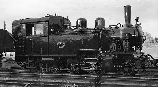 Lok nummer 7 tillverkat av Motala Verkstad 1919.