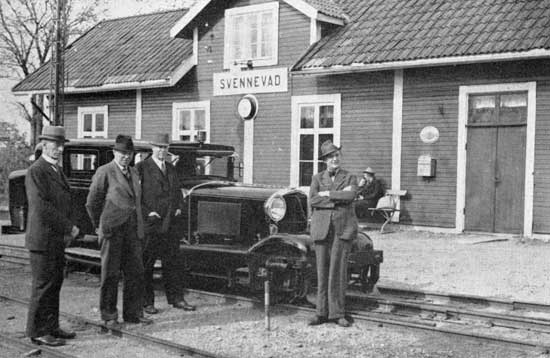 Svennevad. NÖJ högre tjänstemän ute på inspektionsresa i början av 1940-talet.