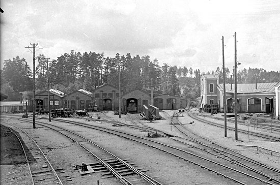 NÖJ verkstadsområde i Finspång någon gång på 1920-talet.