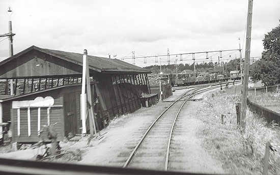 Infarten till Kimstad från Norrköpingshållet omkring 1950
