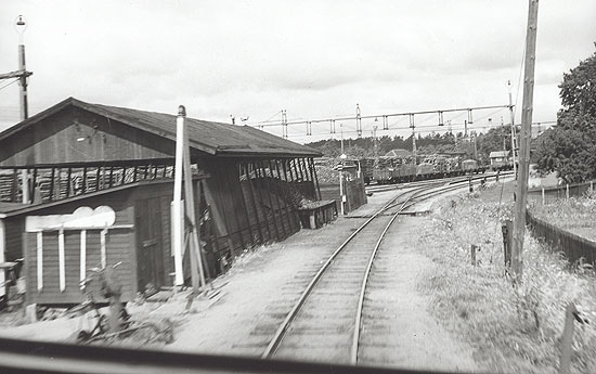 Infarten till Kimstad frn Norrkpingshllet omkring 1950