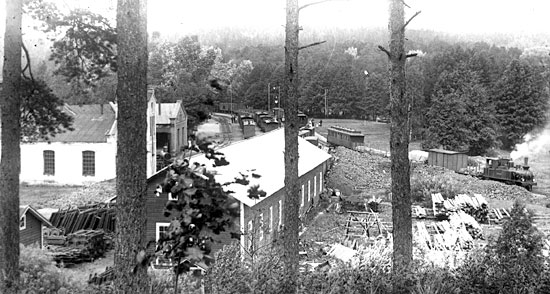 NÖJ engine shed in Finspång year 1910