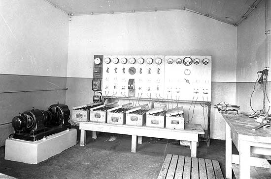 Nybyggt laddningsrum för batterier