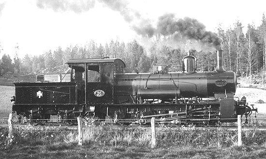 NÖJ Lok nummer 20, f d. NKIJ 18, i Sonstorp 1938