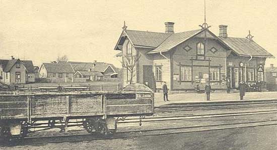 Bergkvara station year 1910