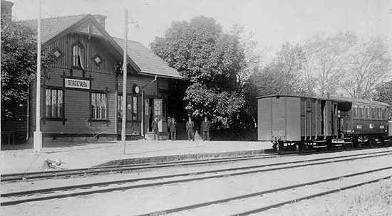 Bergkvara station year 1930