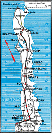 Karta över Borgholm-Böda Järnväg
